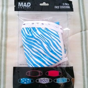 5 pack reusable face covering